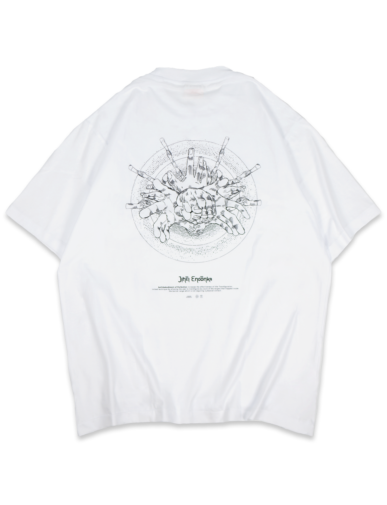 [ZUER] Mahito: Jihei Endonka White Oversized T-Shirt