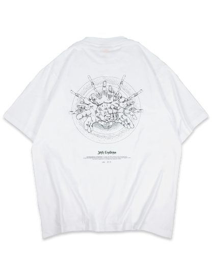 [ZUER] Mahito: Jihei Endonka White Oversized T-Shirt