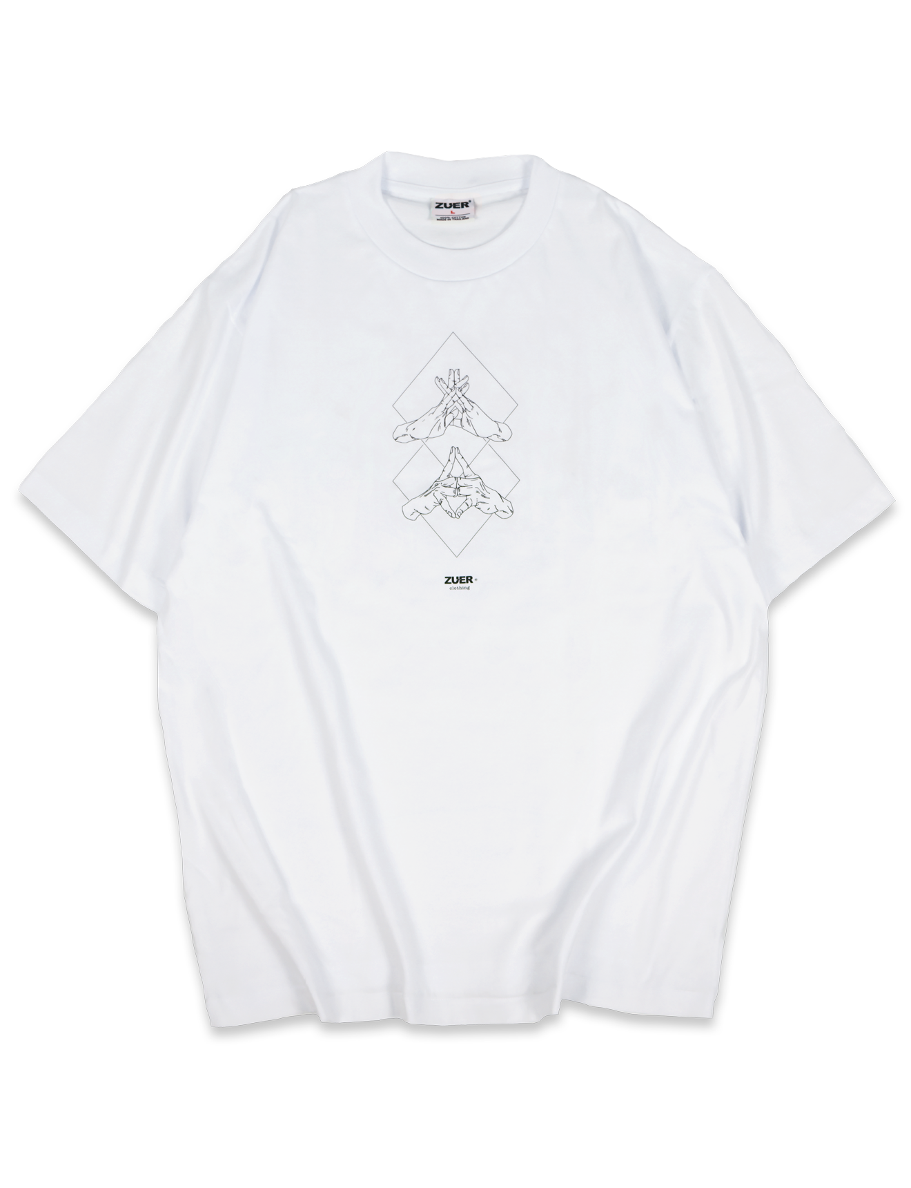 [ZUER] Mahito: Jihei Endonka White Oversized T-Shirt