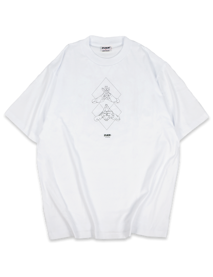 [ZUER] Mahito: Jihei Endonka White Oversized T-Shirt