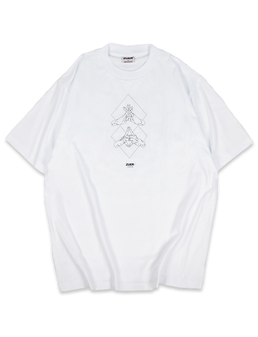 [ZUER] Mahito: Jihei Endonka White Oversized T-Shirt