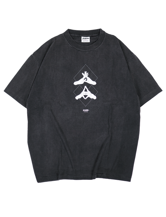 [ZUER] Mahito: Jihei Endonka Vintage Wash Oversized T-Shirt