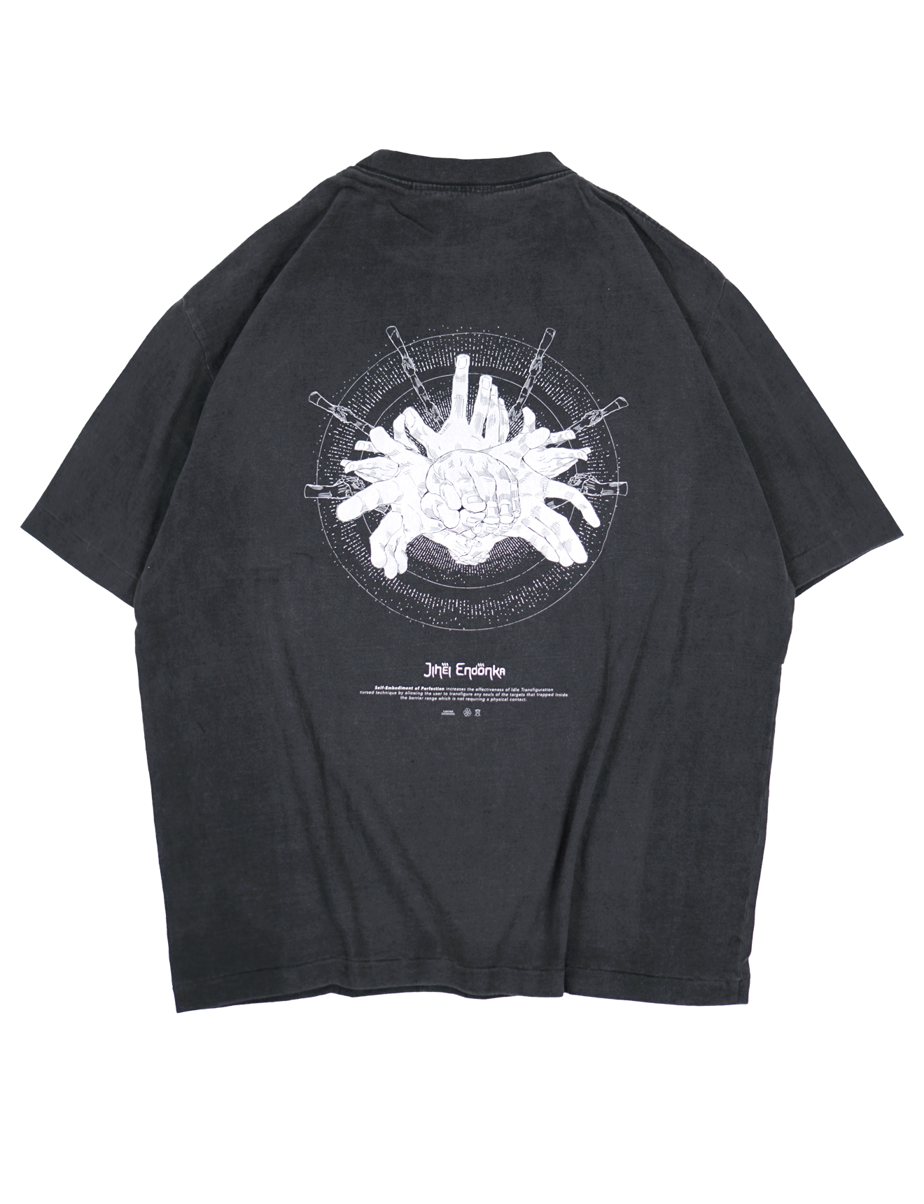 [ZUER] Mahito: Jihei Endonka Vintage Wash Oversized T-Shirt