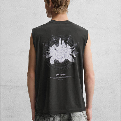 Mahito Sleeveless Vintage Washed Tee